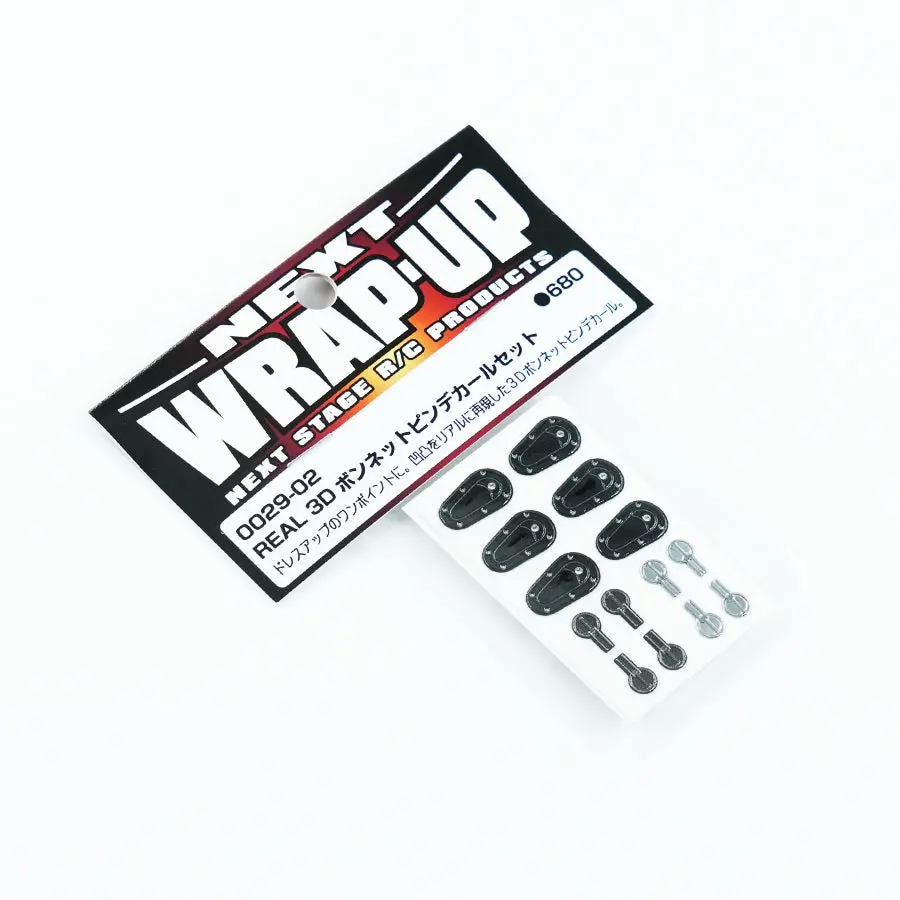 Wrap-Up Next Real 3D Bonnet Pin Decal Set 1