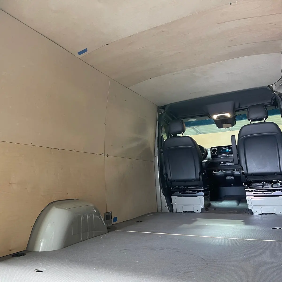 07+ Sprinter Van Ceiling Liner Kit, 144 Low Roof, Plywood 2