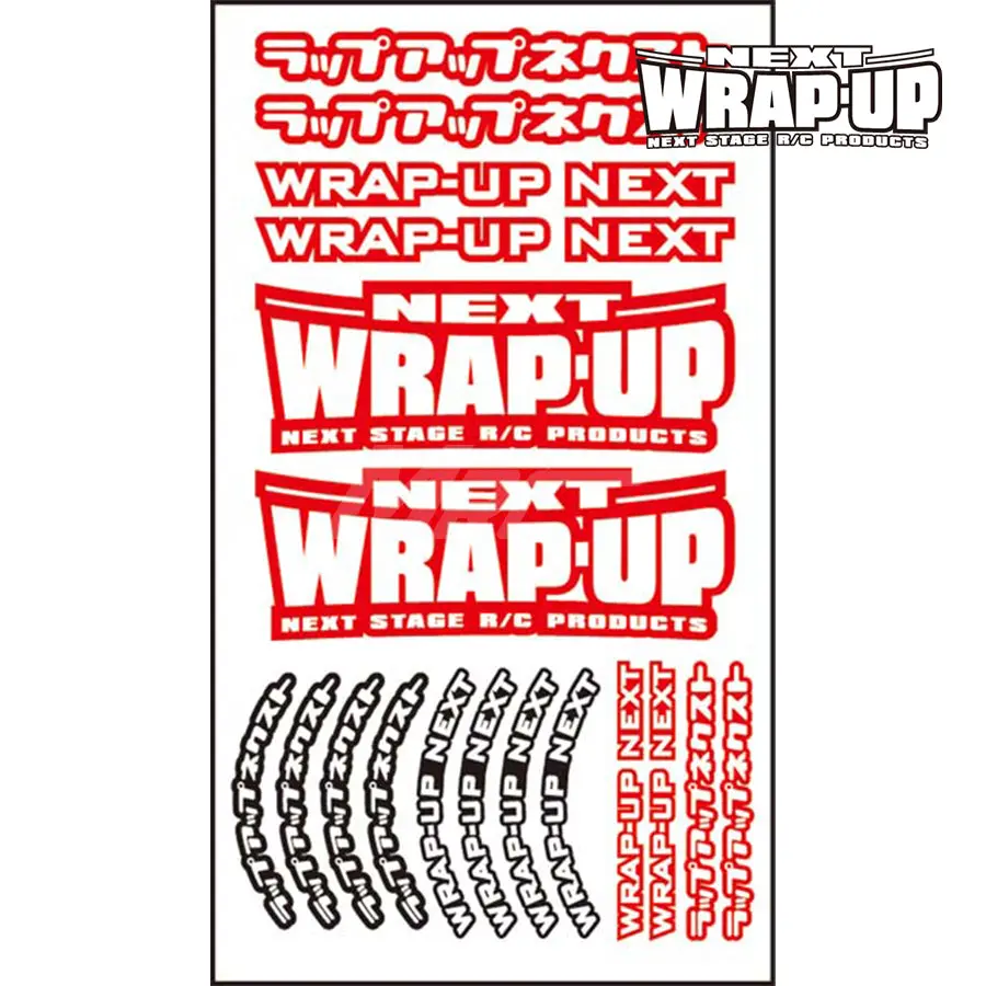 Wrap-Up Next Logo / Tyre Sticker Type-A - Red 1