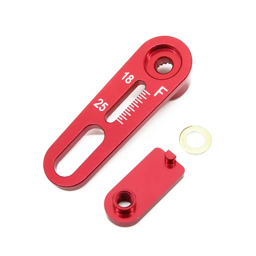 Wrap-Up Next Adjust. Range Servo Horn (Futaba) - Red 1