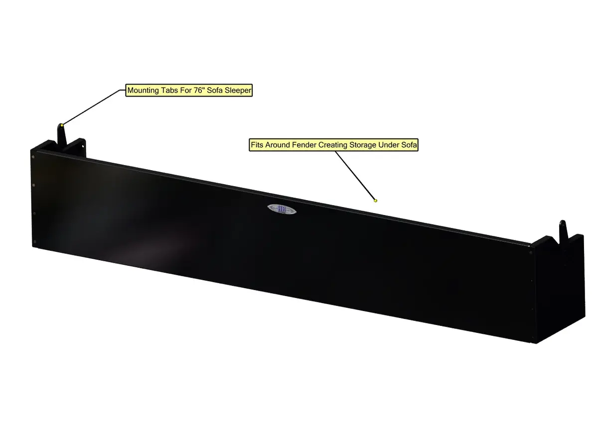 Sofa Storage Box, 76", Shallow 1