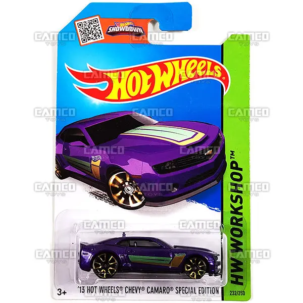 13 Hot Wheels Chevy Camaro Special Edition #232 Purple - 2015 Hot Wheels 1
