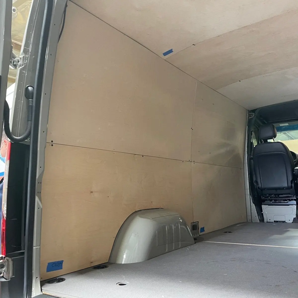 2007-2018 Sprinter Van Wall Liner Kit, 144" Low Roof, Plywood 1