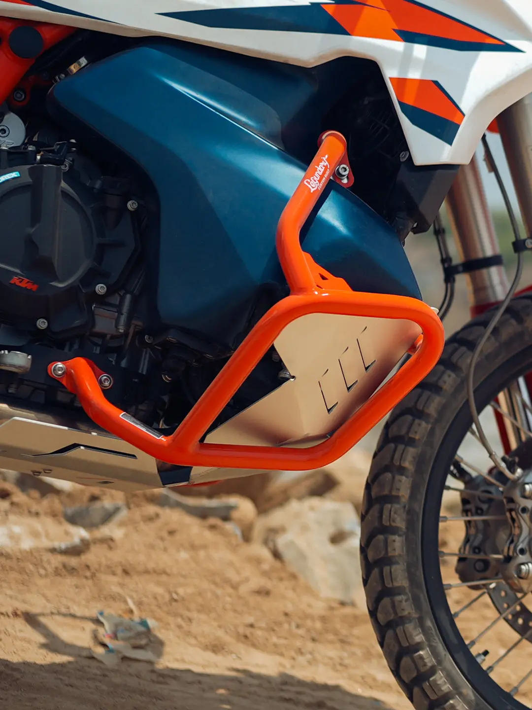 Legundary Ktm Adv 890 Bellator Lower Crash Guard Orange 1