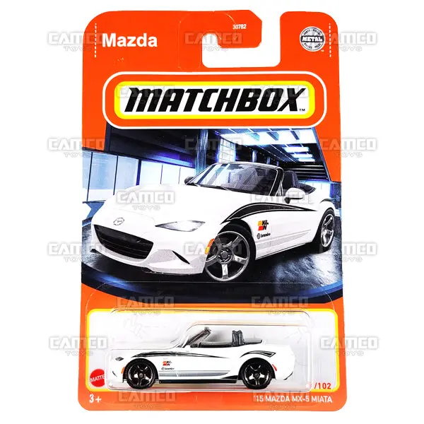 15 Mazda Mx-5 Miata #61 White - 2022 Matchbox 1