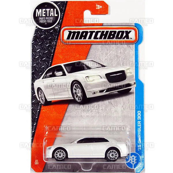 15 Chrysler 300 #22 White - 2017 Matchbox 1
