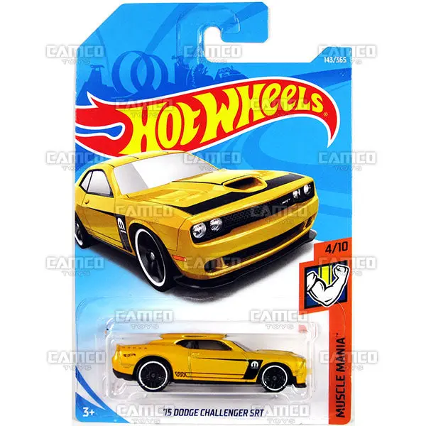 15 Dodge Challenger Srt #143 Yellow - 2018 Hot Wheels 1