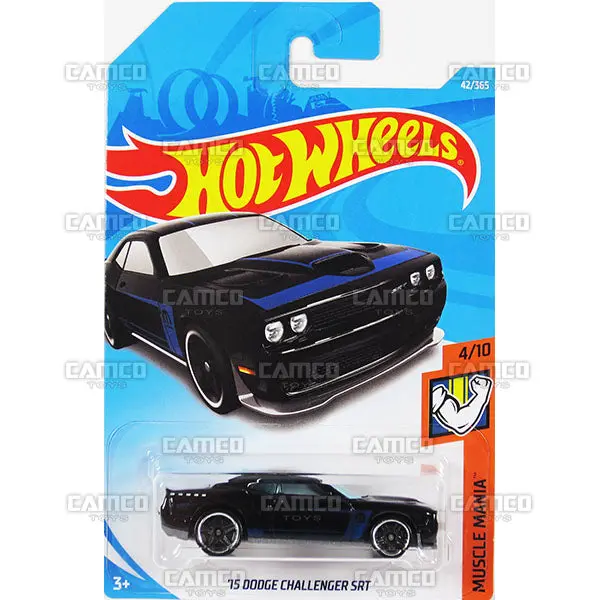 15 Dodge Challenger Srt #42 Black - 2018 Hot Wheels 1