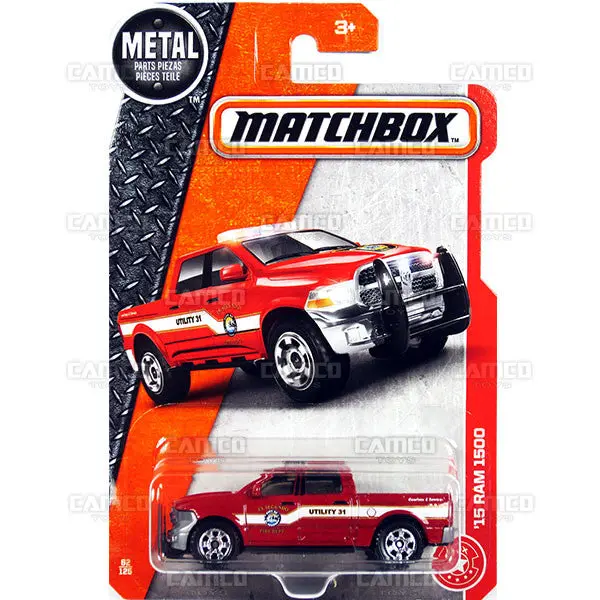 15 Ram 1500 #62 Red - 2017 Matchbox 1