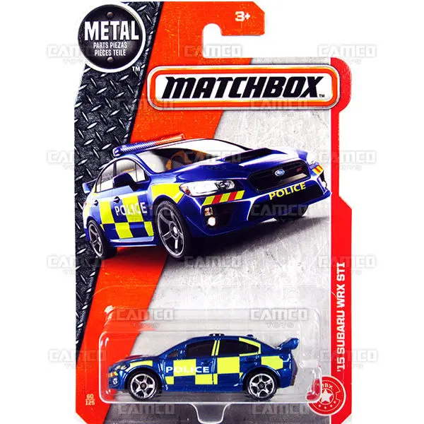 15 Subaru Wrx Sti #60 Blue - 2017 Matchbox 1