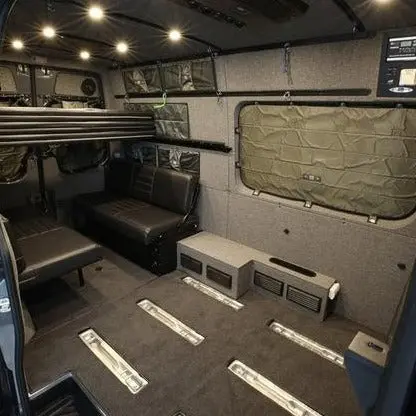 2019+ Sprinter Van Wall Liner Kit, 170" High Roof, Upholstered (No Upper Cabinets) 1