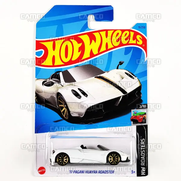 17 Pagani Huayra Roadster #13 White - 2023 Hot Wheels 1