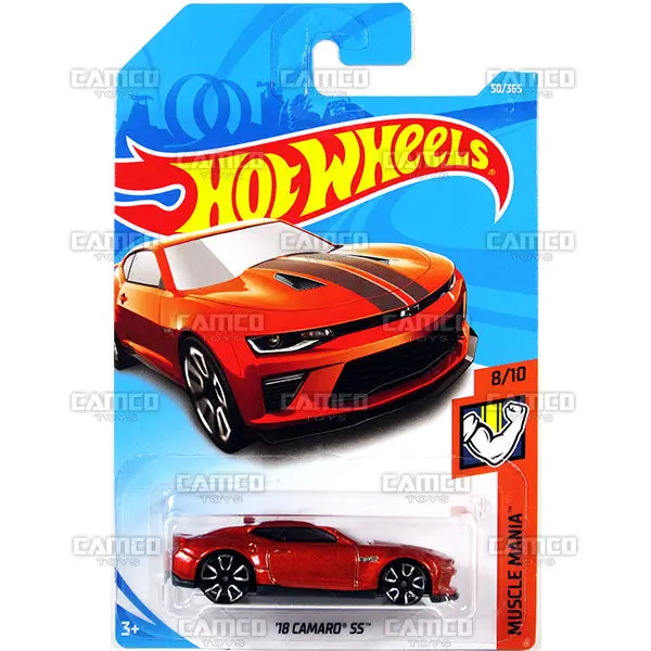 18 Camaro Ss #50 Orange - 2018 Hot Wheels 1