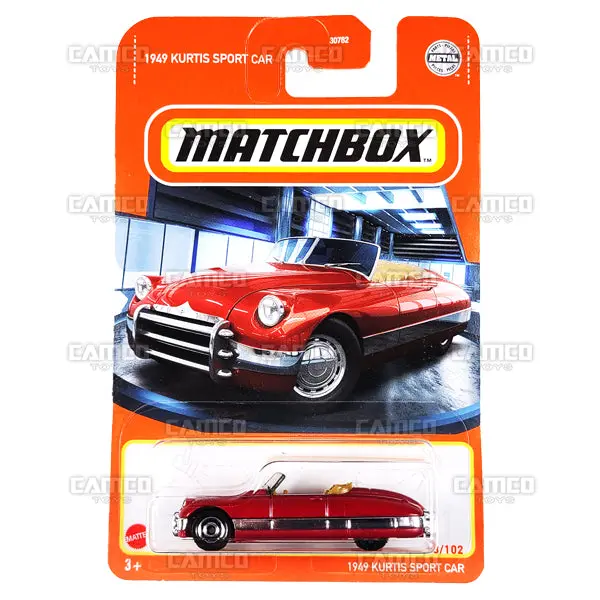 1949 Kurtis Sport Car #28 Red - 2022 Matchbox 1