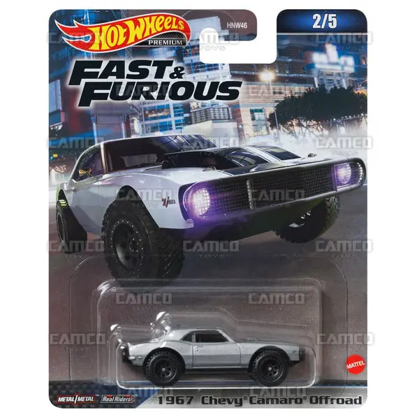 1967 Chevy Camaro Offroad #2 Silver - 2023 Hot Wheels (Fast & Furious) 1