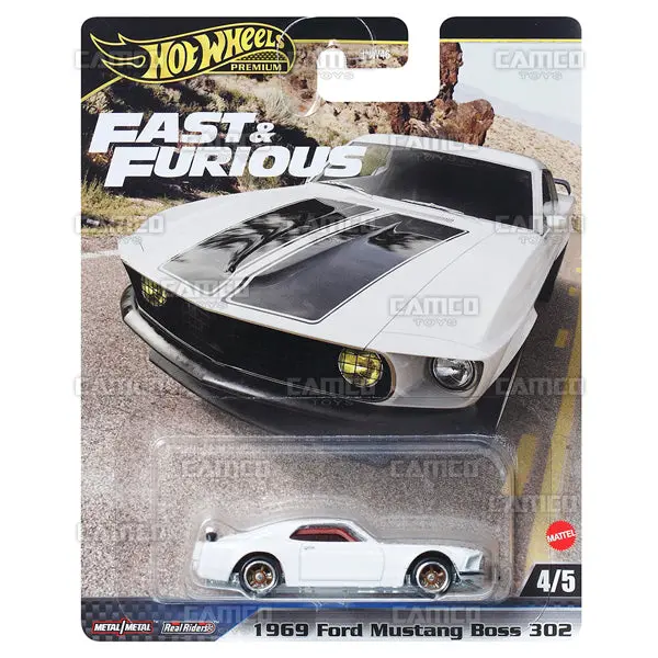 1969 Ford Mustang Boss 302 4/5 - 2024 Hot Wheels (Fast & Furious) 1