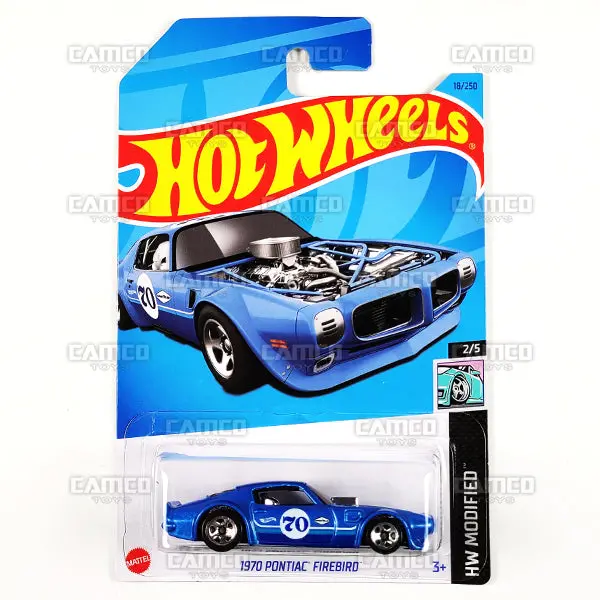 1970 Pontiac Firebird #18 Blue - 2023 Hot Wheels 1