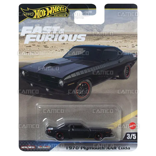 1970 Plymouth Aar Cuda 3/5 - 2024 Hot Wheels (Fast & Furious) 1