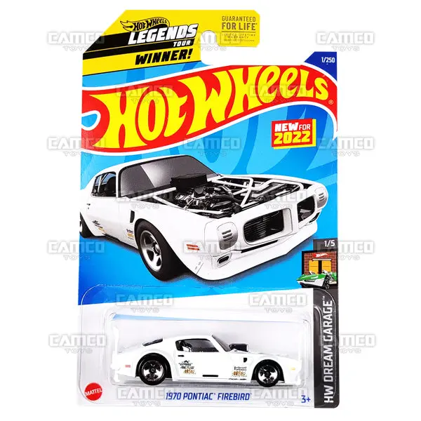 1970 Pontiac Firebird #1 White - 2022 Hot Wheels 1