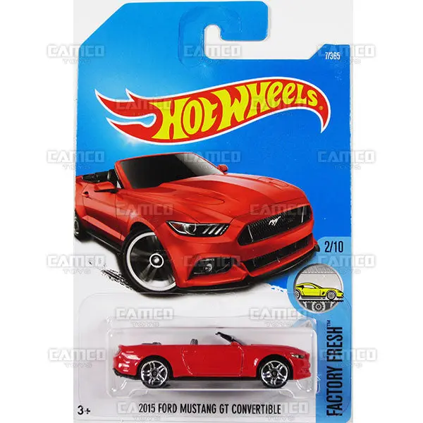 2015 Ford Mustang Gt Convertible #7 Red - 2017 Hot Wheels 1