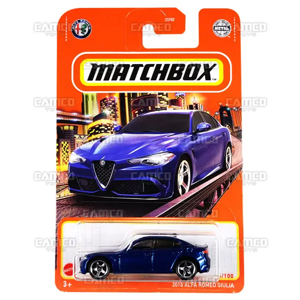 2016 Alfa Romeo Giulia #26 Blue - 2022 Matchbox 1