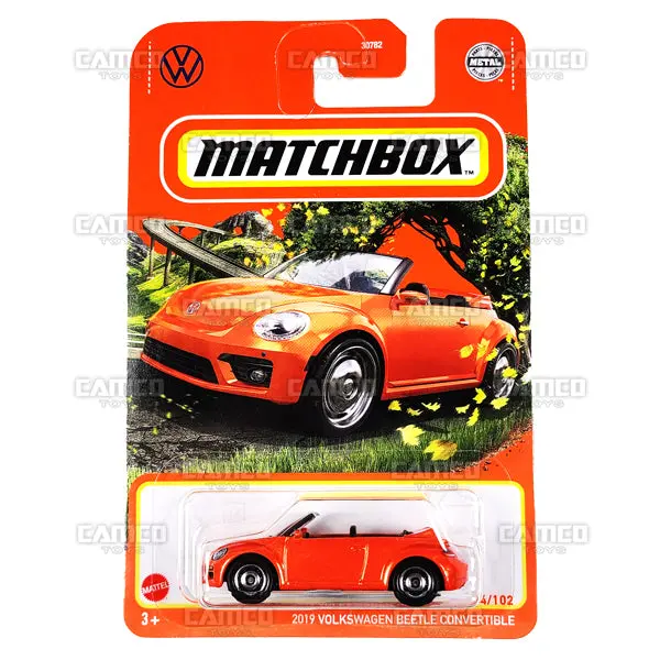 2019 Volkswagen Beetle Convertible #14 Orange - 2022 Matchbox 1