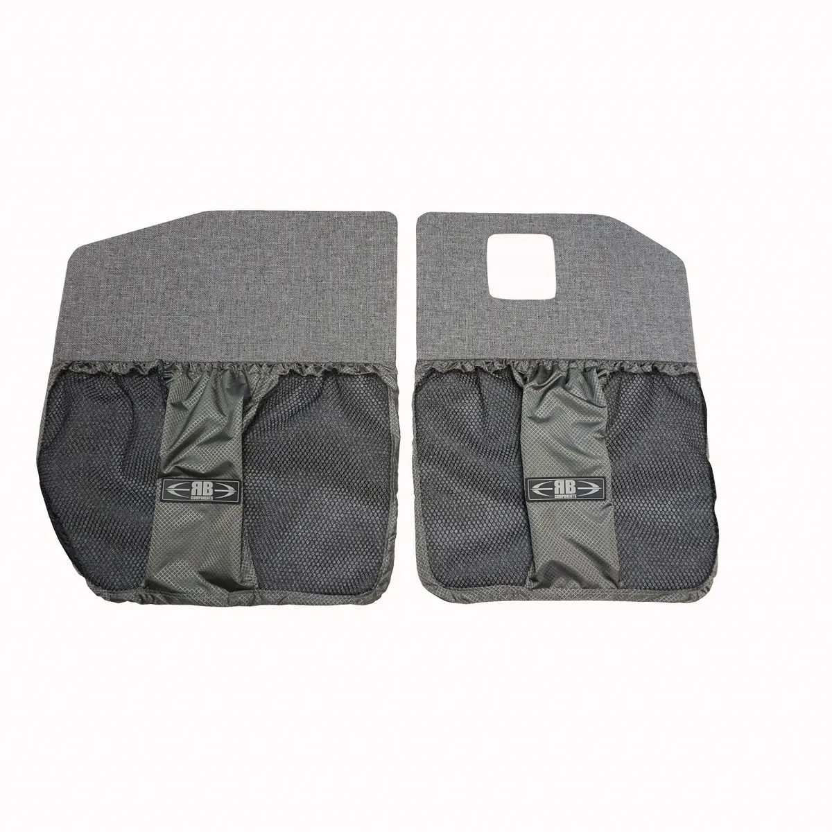 2019+ Sprinter Van Rear Door Lower Stuff Bag Kit - W/Graphite Upholstered Panels 1