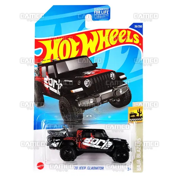 20 Jeep Gladiator #26 Black - 2022 Hot Wheels 1