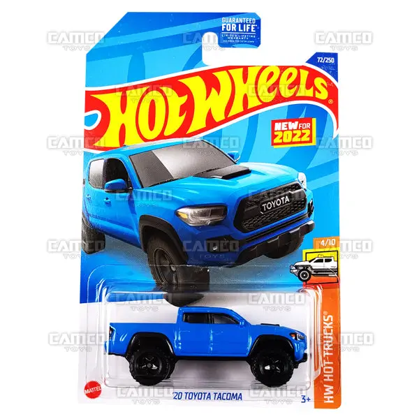 20 Toyota Tacoma #72 Blue - 2022 Hot Wheels 1