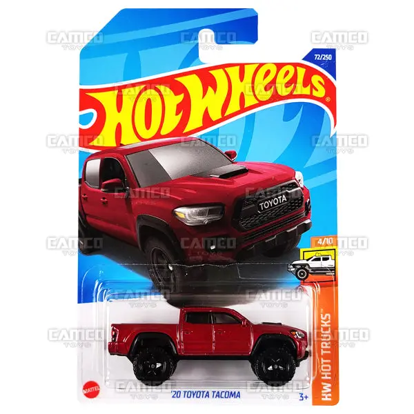 20 Toyota Tacoma #72 Red - 2022 Hot Wheels 1