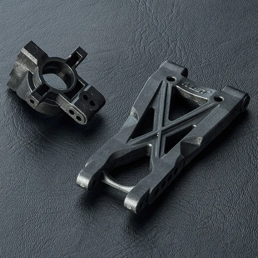Mst Ht Short Rear Lower Arm (4 Holes) & Wheel Hub 1
