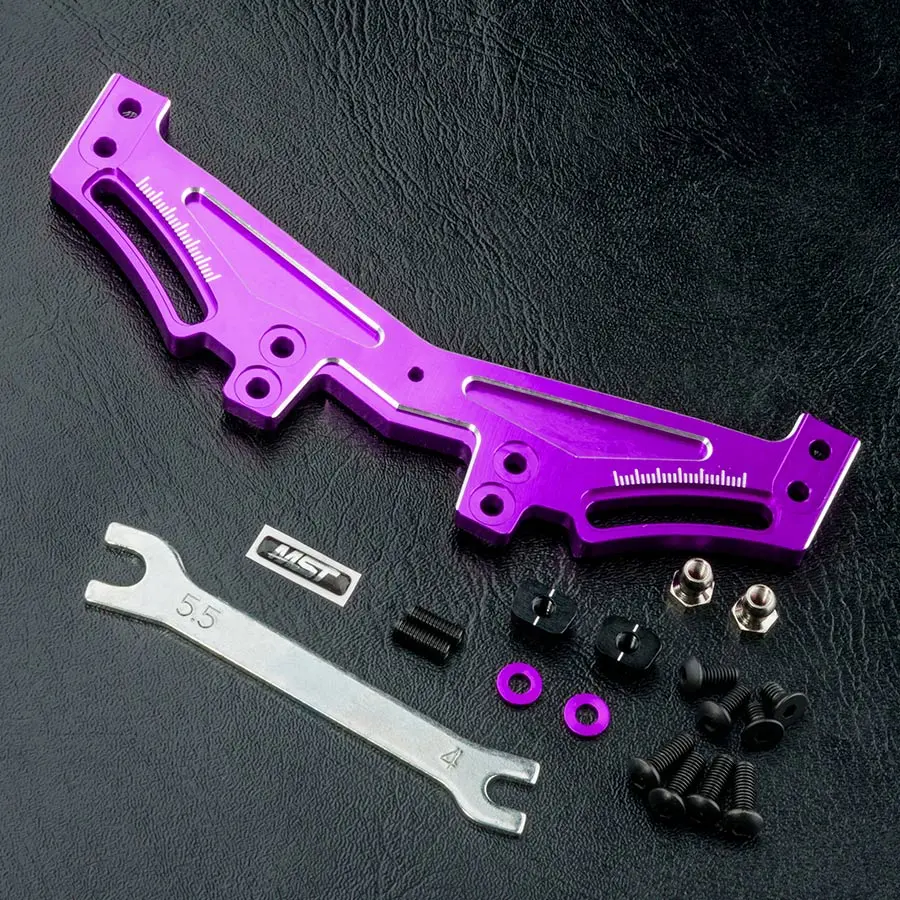 Mst Rrx Alum. Rear Quick Adj. Damper Stay - Purple 1
