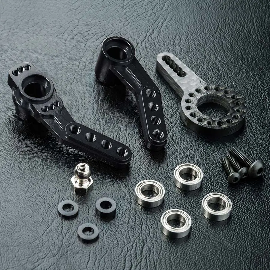 Mst Rmx Alum. Steering Arm - Black 1