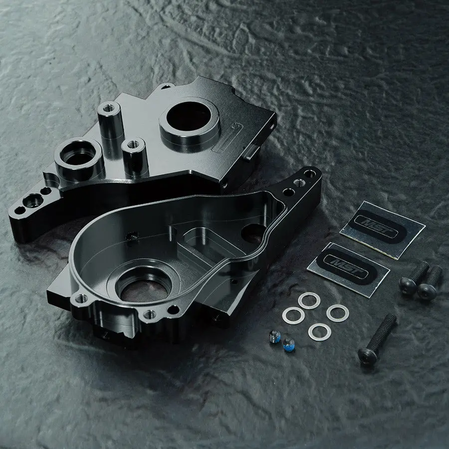 Mst Rmx Alum. Spur Gearbox Set - Black 1