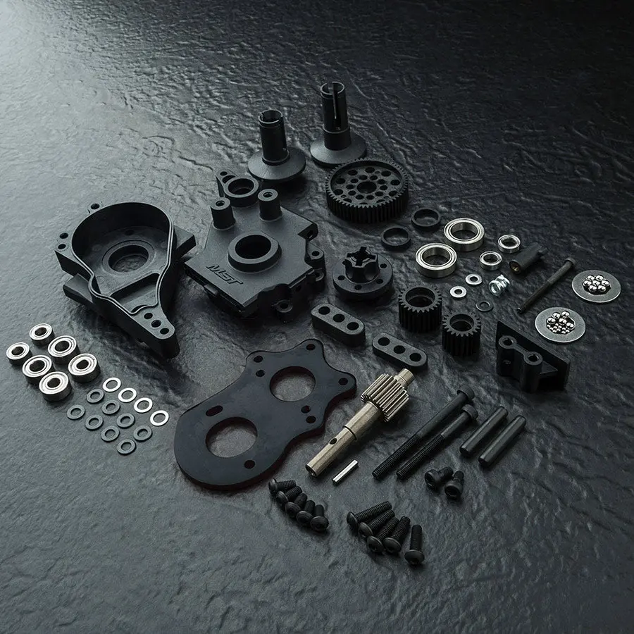 Mst Rmx 2.0 Spur Rear Gearbox Set - Black 1