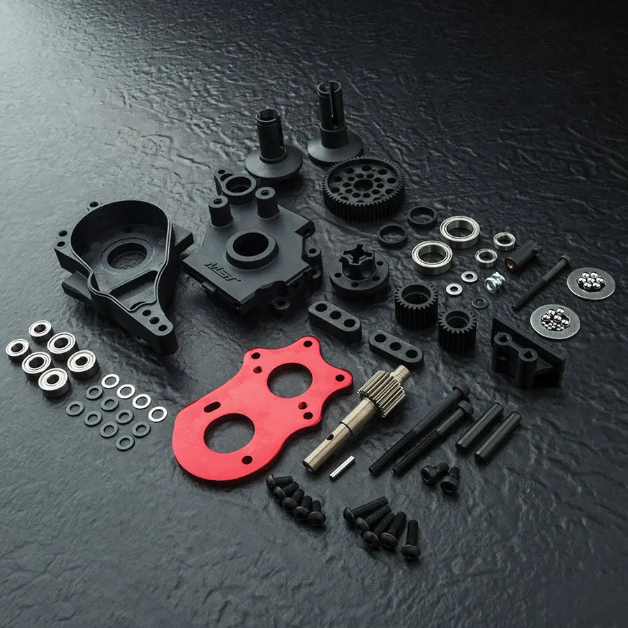 Mst Rmx 2.0 Spur Rear Gearbox Set - Red 1