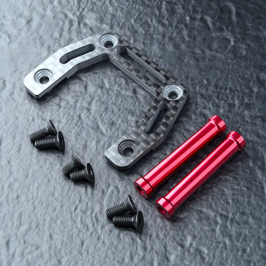 Mst Kmw Carbon Front Upper Brace Set - Red 1