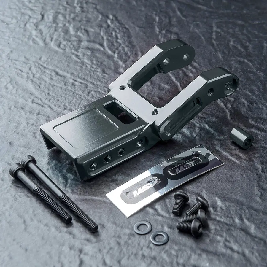 Mst Rmx M Alum. Rear Upper Deck Connecter - Black 1