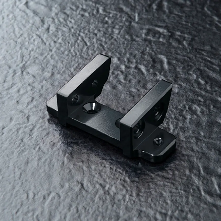 Mst Alum. Front Upper Deck Connector - Black 1