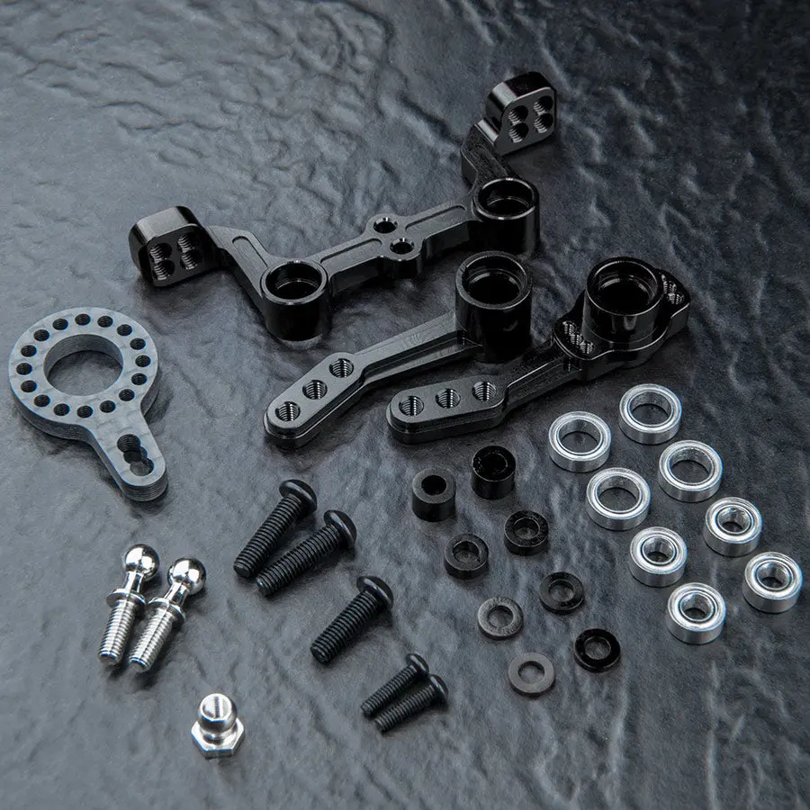 Mst Alum. Steering Arm Set - Black 1