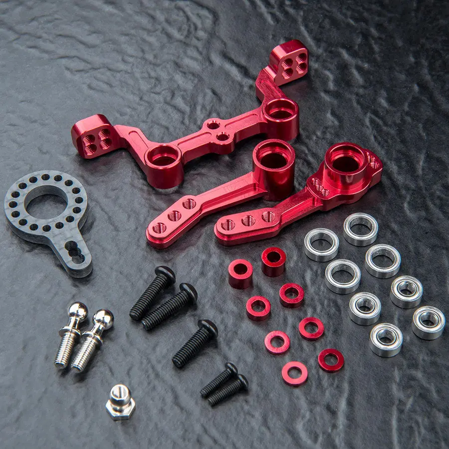 Mst Alum. Steering Arm Set - Red 1