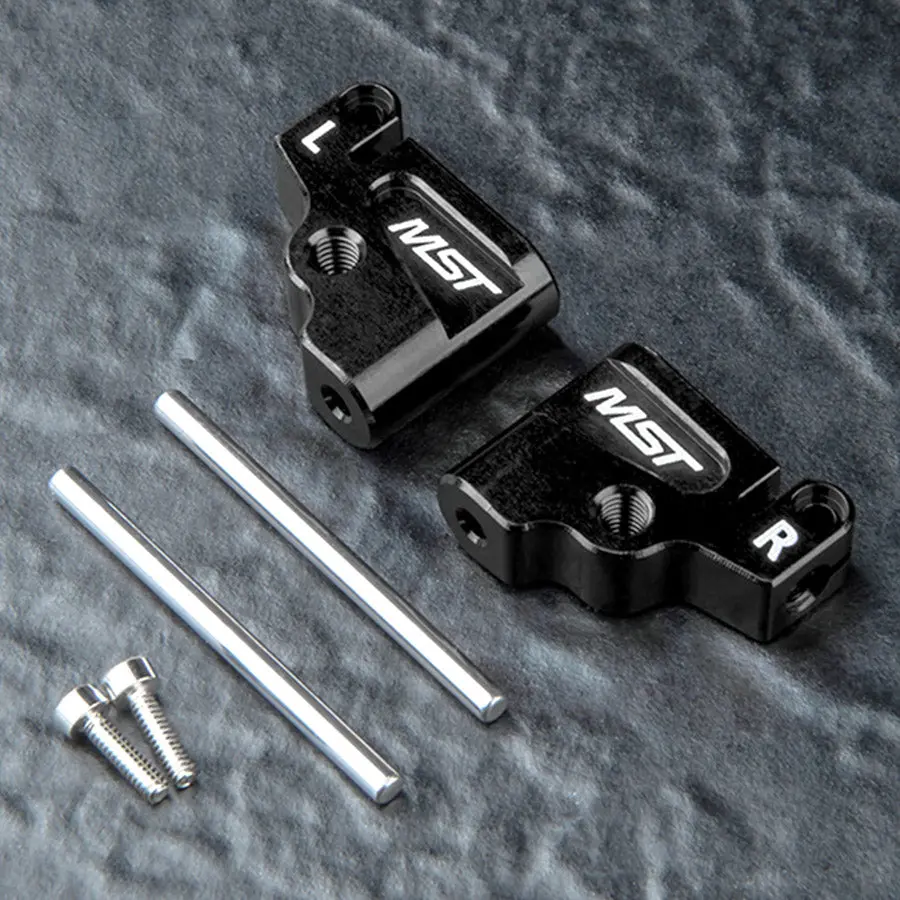 Mst Rmx M Alum. Front Upper Arm Set - Black 1