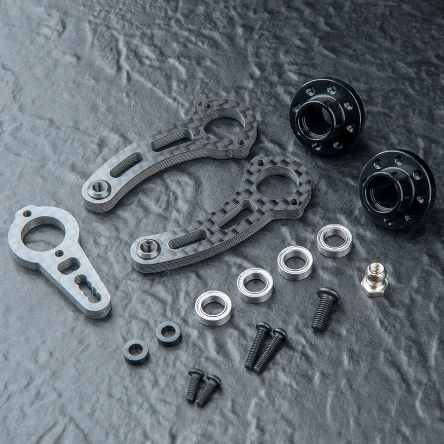 Mst Carbon Steering Arm Set - Black 1