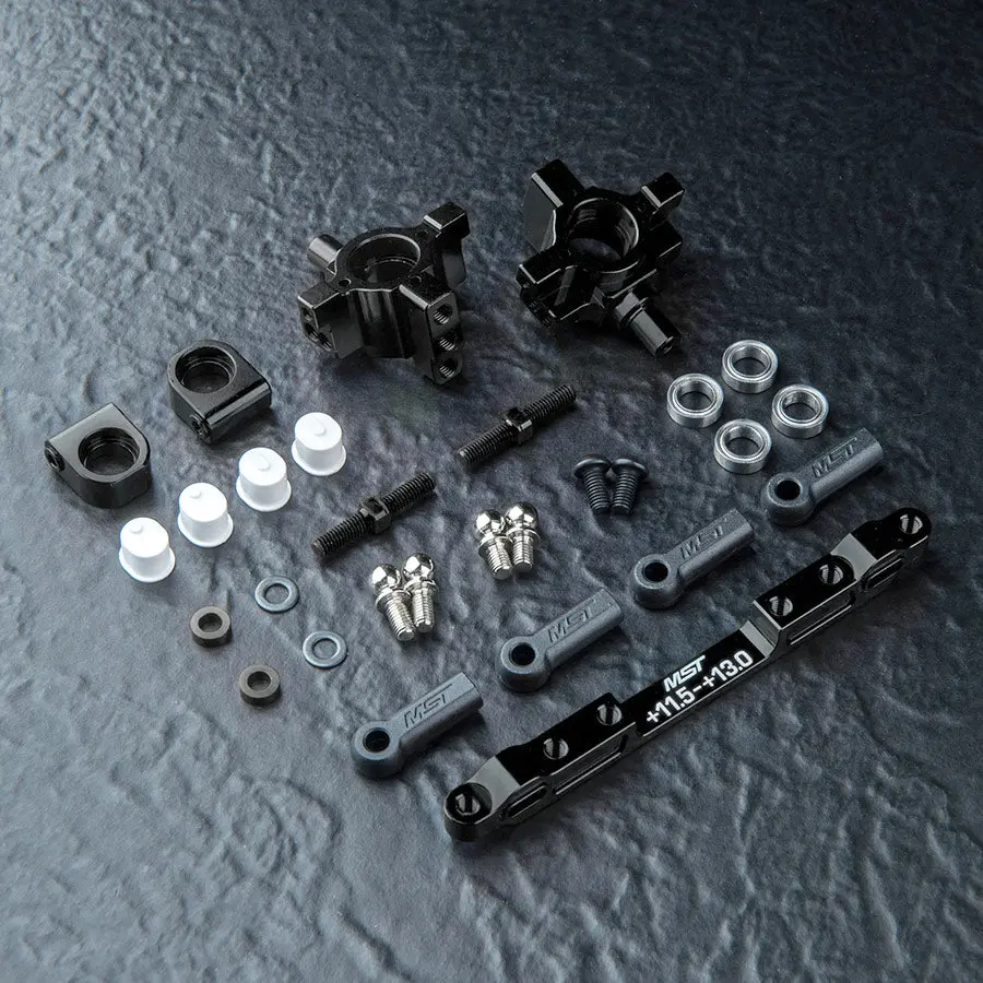 Mst Tmb Alum. Rear Hub Set - Black 1