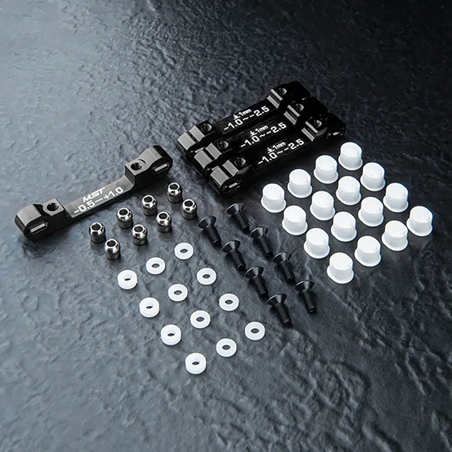 Mst Rmx 2.5 Rtr Alum. Suspension Mount Set - Black 1