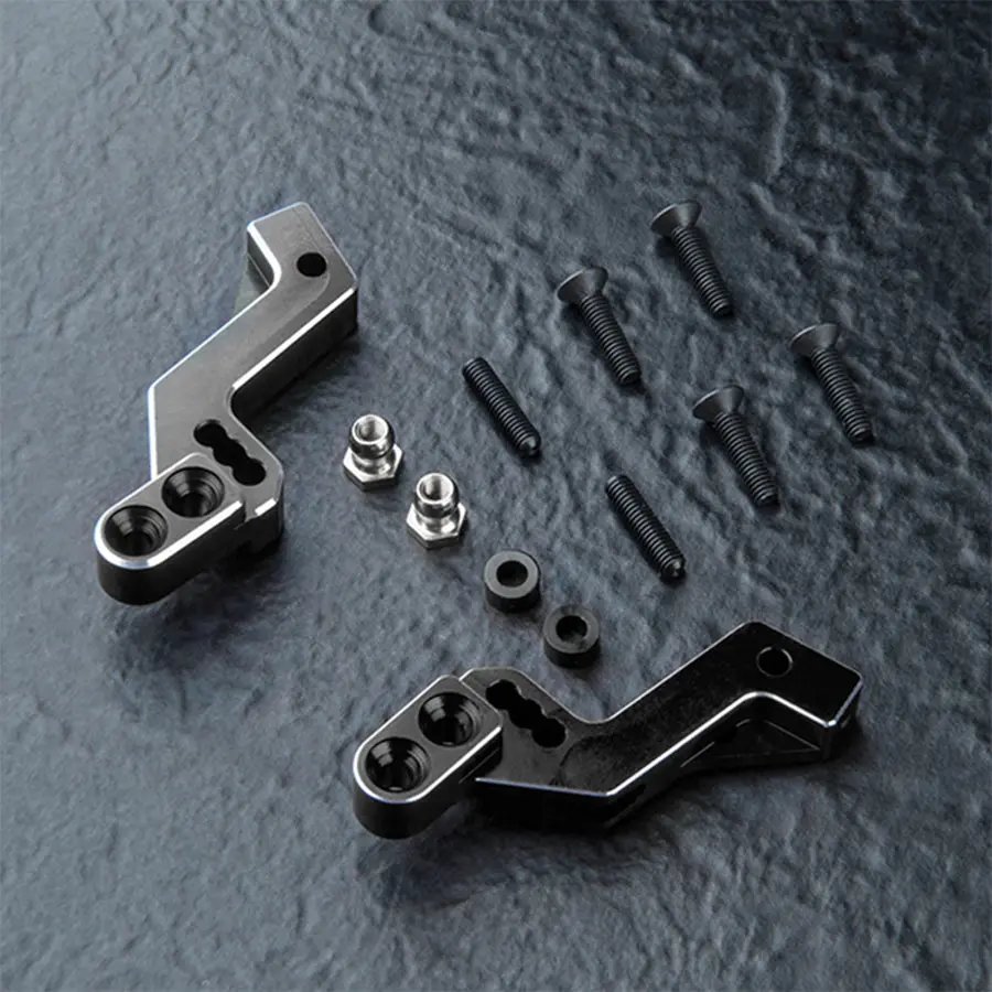 Mst Rmx 4 Alum. Rear Damper Stay Set - Black 1