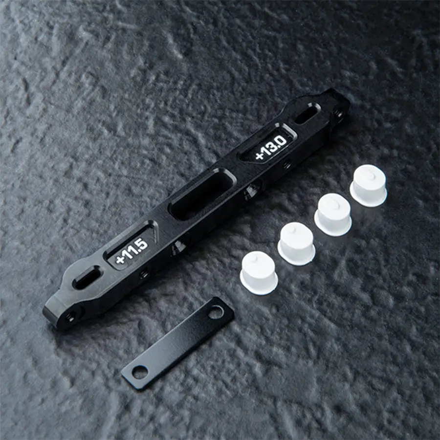 Mst Rmx 4 Alum. Adjustable Lower Arm Mount Set (+11.5-13.0) - Black 1