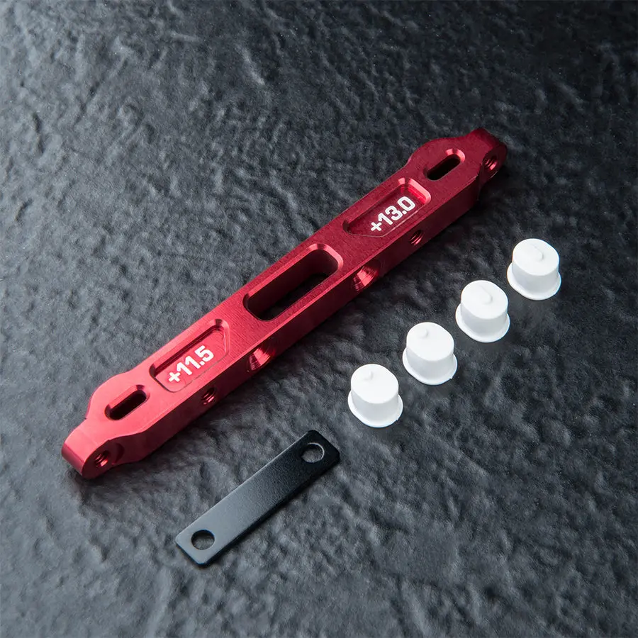Mst Rmx 4 Alum. Adjustable Lower Arm Mount Set (+11.5-13.0) - Red 1