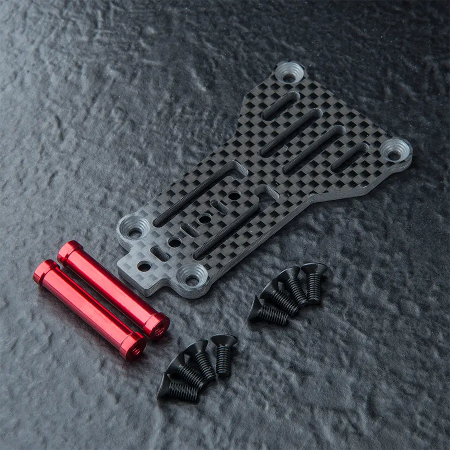 Mst Rmx 4 Carbon Lightweight Rear Link Plate Set - Red 1