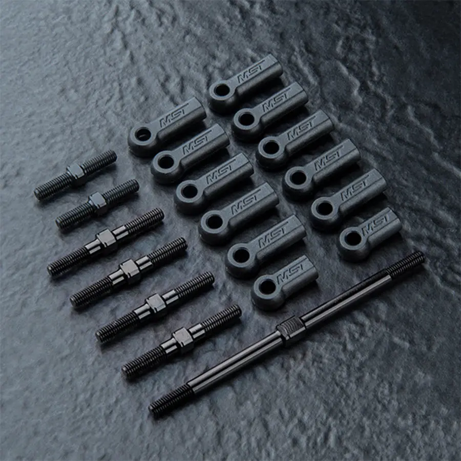 Mst Rmx 4 Full Turnbuckle Set - Black 1